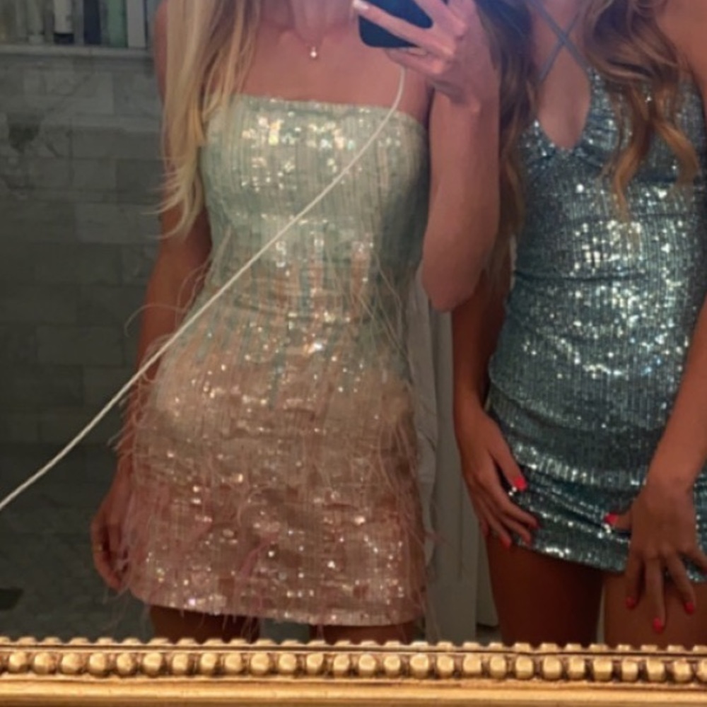 Retrofete Anastasia Mini Dress - Feather